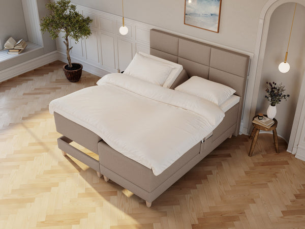 Aura Nordlys 180x210 Brun Nordic Dream tilbyder senge med skandinavisk design og højkvalitets materialer. Oplev perfekt komfort for en god nattesøvn. Bestil din i dag!