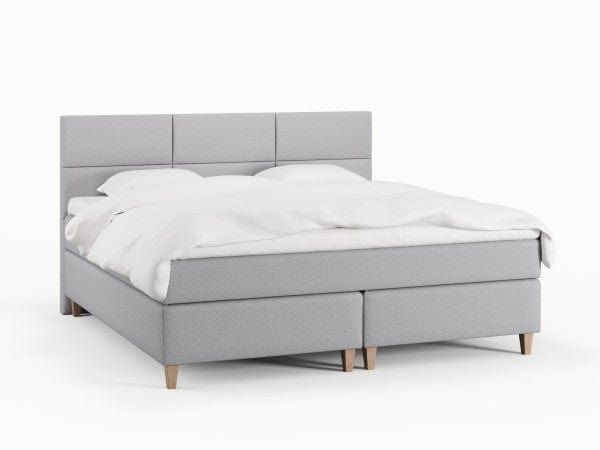 Snefrid Fjord 210x210 Lys grå Nordic Dream tilbyder senge med skandinavisk design og højkvalitets materialer. Oplev perfekt komfort for en god nattesøvn. Bestil din i dag!