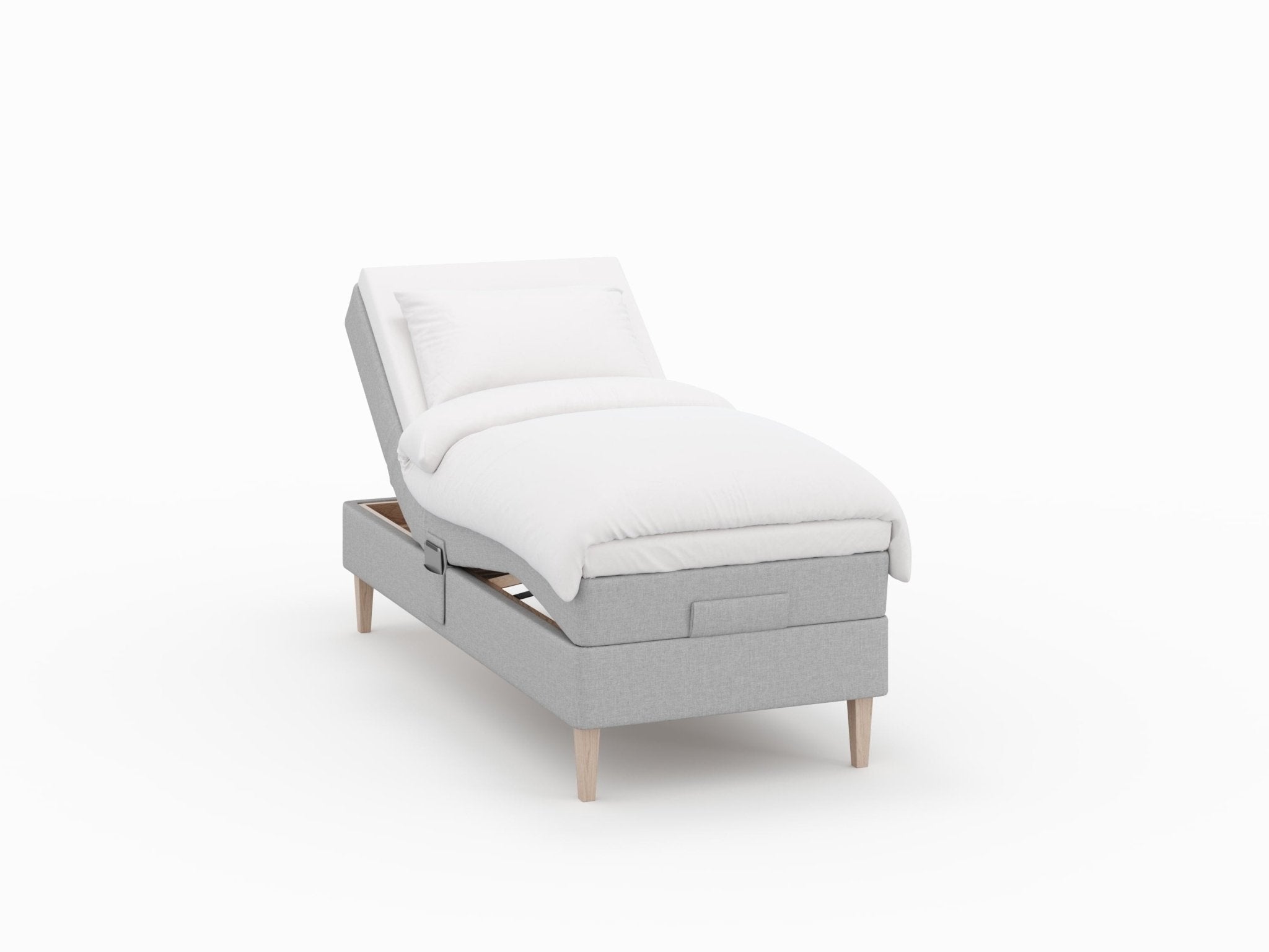 Ragna Fjord 90x210 Lys grå Nordic Dream tilbyder senge med skandinavisk design og højkvalitets materialer. Oplev perfekt komfort for en god nattesøvn. Bestil din i dag!