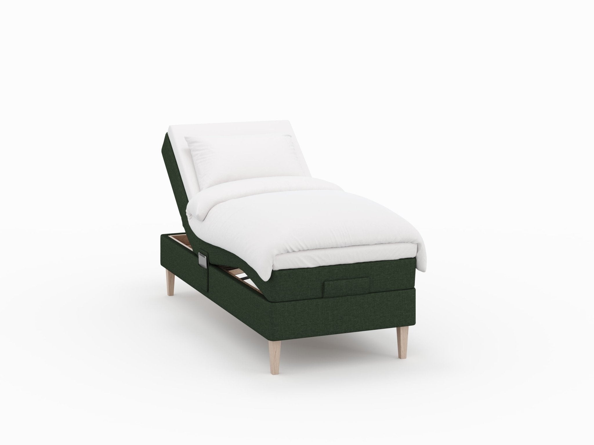 Ragna Älv 90x210 Dyb grøn Nordic Dream tilbyder senge med skandinavisk design og højkvalitets materialer. Oplev perfekt komfort for en god nattesøvn. Bestil din i dag!