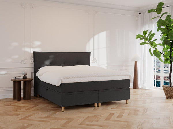 Alva Älv 180x200 Antracit Nordic Dream tilbyder senge med skandinavisk design og højkvalitets materialer. Oplev perfekt komfort for en god nattesøvn. Bestil din i dag!