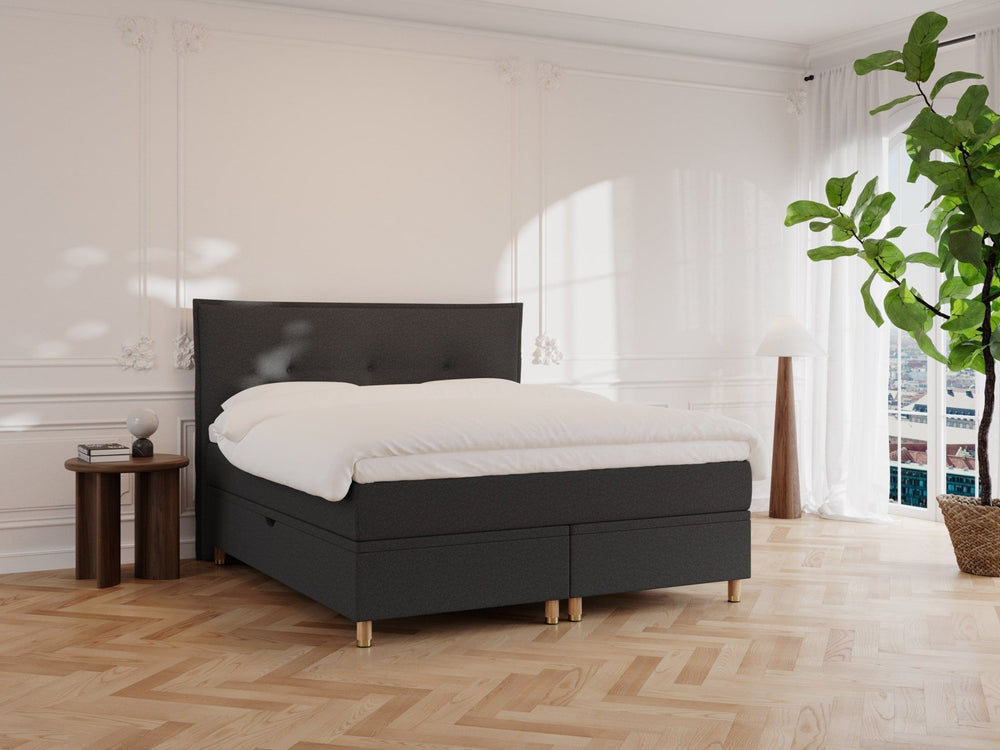 Alva Nordlys 180x210 Antracit Nordic Dream tilbyder senge med skandinavisk design og højkvalitets materialer. Oplev perfekt komfort for en god nattesøvn. Bestil din i dag!