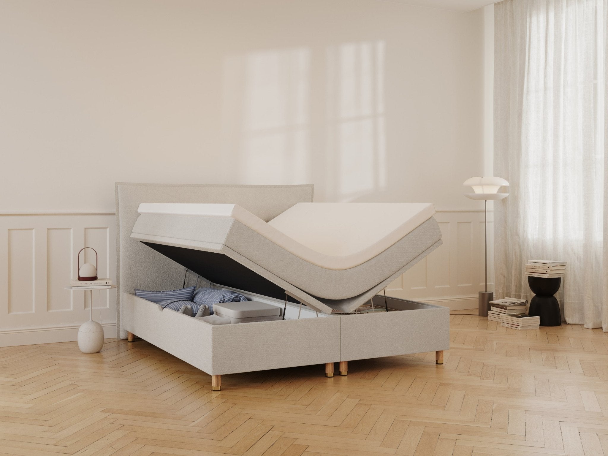 Alva Nordlys Grande | 180x200 | Bouclé cream - Nordic Dream