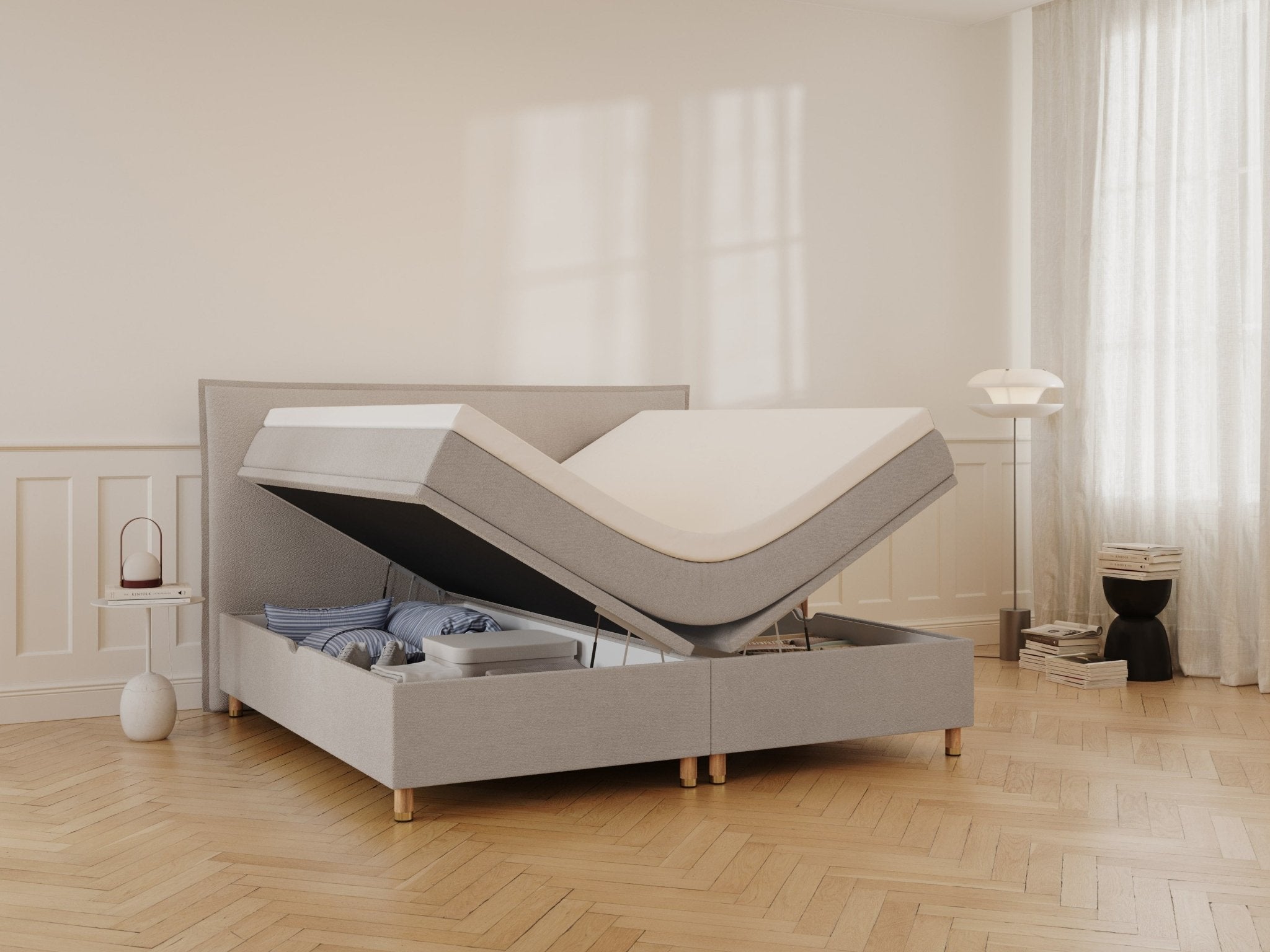 Alva Nordlys Grande | 200x200 | Bouclé latte - Nordic Dream