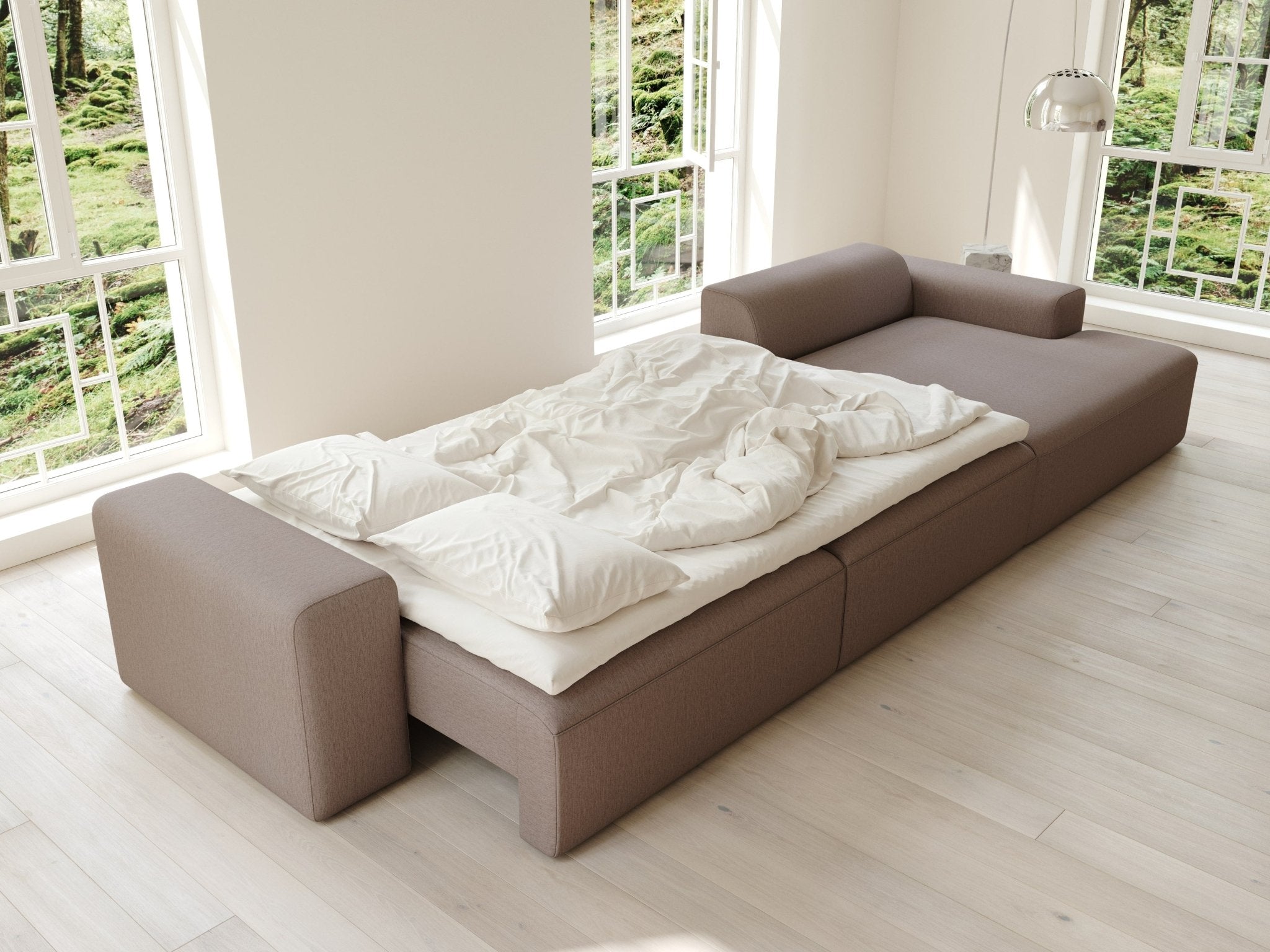 Aria | 150x365 | Mocha - Chaiselong - Højre - Nordic Dream