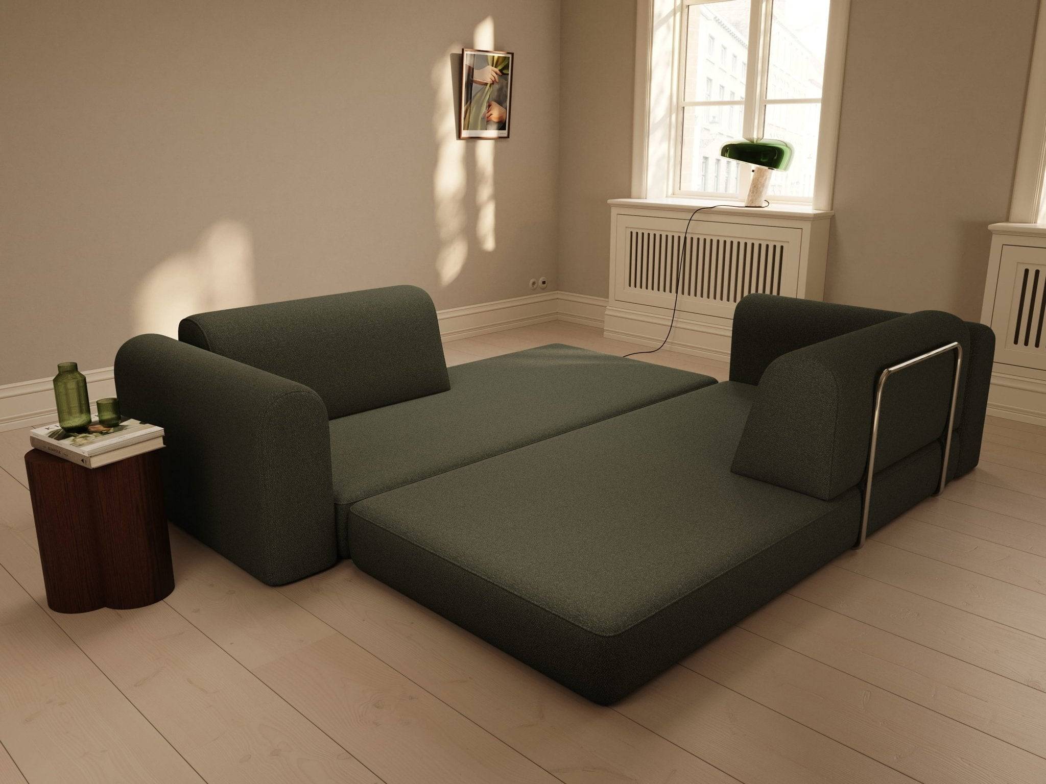 Astra | 200x200 cm | Bouclé grøn | 535 - Nordic Dream