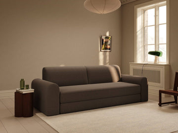 Astra | 200x200 cm | Bouclé mørk brun | 530 - Nordic Dream