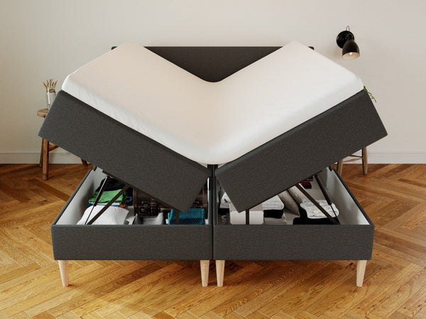 Astrid Fjäll 180x210 Antracit Nordic Dream tilbyder senge med skandinavisk design og højkvalitets materialer. Oplev perfekt komfort for en god nattesøvn. Bestil din i dag!
