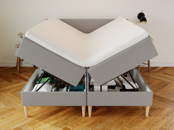 Astrid Fjäll 180x210 Lys grå Nordic Dream tilbyder senge med skandinavisk design og højkvalitets materialer. Oplev perfekt komfort for en god nattesøvn. Bestil din i dag!