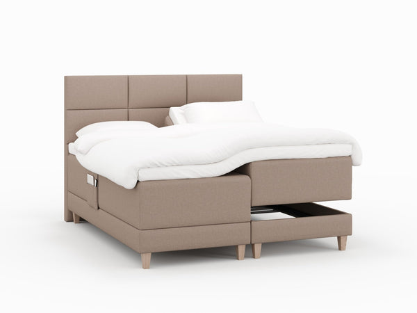 Aura Nordlys 180x210 Brun Nordic Dream tilbyder senge med skandinavisk design og højkvalitets materialer. Oplev perfekt komfort for en god nattesøvn. Bestil din i dag!