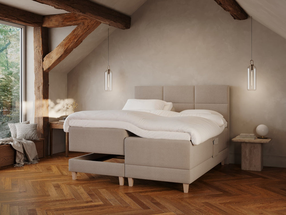 Aura Fjäll | 180x200 | Bouclé latte - Nordic Dream