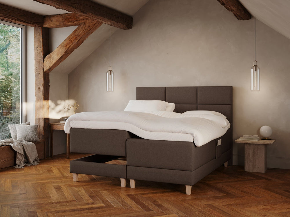 Aura Fjäll | 180x200 | Mørk brun - Nordic Dream