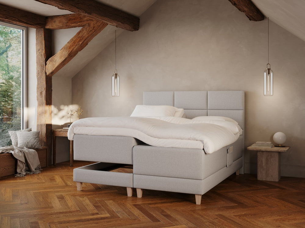 Aura Fjäll | 180x200 | Lys grå - Nordic Dream