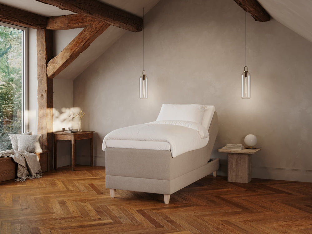 Aura Fjäll | 90x210 | Bouclé latte - Nordic Dream