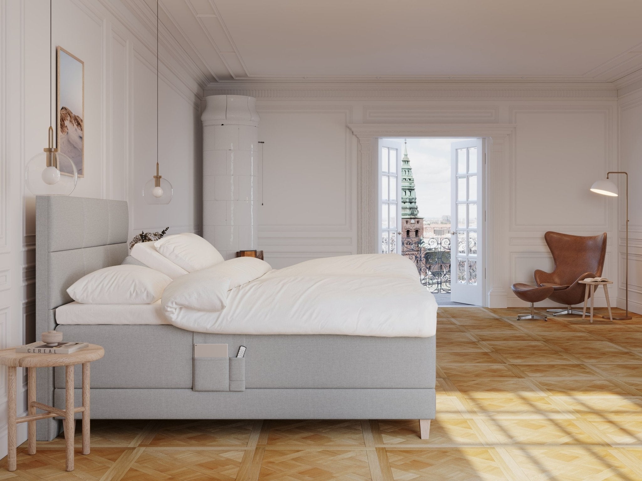 Aura Fjord 160x200 Lys grå Nordic Dream tilbyder senge med skandinavisk design og højkvalitets materialer. Oplev perfekt komfort for en god nattesøvn. Bestil din i dag!