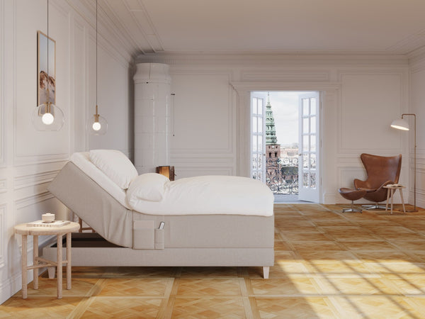 Aura Fjord 90x210 Sand Nordic Dream tilbyder senge med skandinavisk design og højkvalitets materialer. Oplev perfekt komfort for en god nattesøvn. Bestil din i dag!