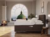 Aura Nordlys 180x200 Mørk brun Nordic Dream tilbyder senge med skandinavisk design og højkvalitets materialer. Oplev perfekt komfort for en god nattesøvn. Bestil din i dag!
