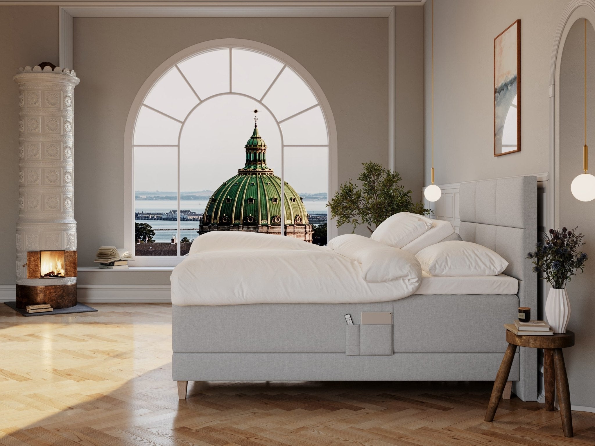 Aura Nordlys 160x200 Lys grå Nordic Dream tilbyder senge med skandinavisk design og højkvalitets materialer. Oplev perfekt komfort for en god nattesøvn. Bestil din i dag!