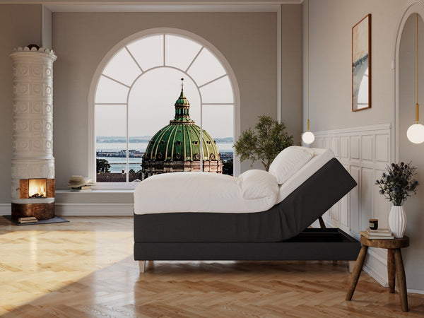 Aura Nordlys 90x200 Antracit Nordic Dream tilbyder senge med skandinavisk design og højkvalitets materialer. Oplev perfekt komfort for en god nattesøvn. Bestil din i dag!