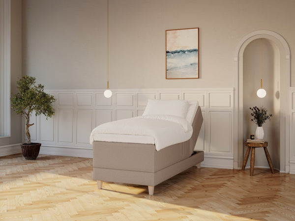 Aura Nordlys 90x200 Brun Nordic Dream tilbyder senge med skandinavisk design og højkvalitets materialer. Oplev perfekt komfort for en god nattesøvn. Bestil din i dag!