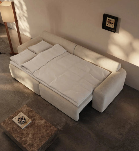 Cala | 133x200 | Ivory fløjl | 594 - Nordic Dream Senge