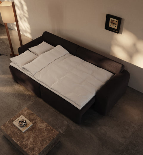 Cala | 133x200 | Chocco fløjl | 600 - Nordic Dream Senge