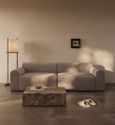 Cala | 133x200 | Latte fløjl | 596 - Nordic Dream Senge