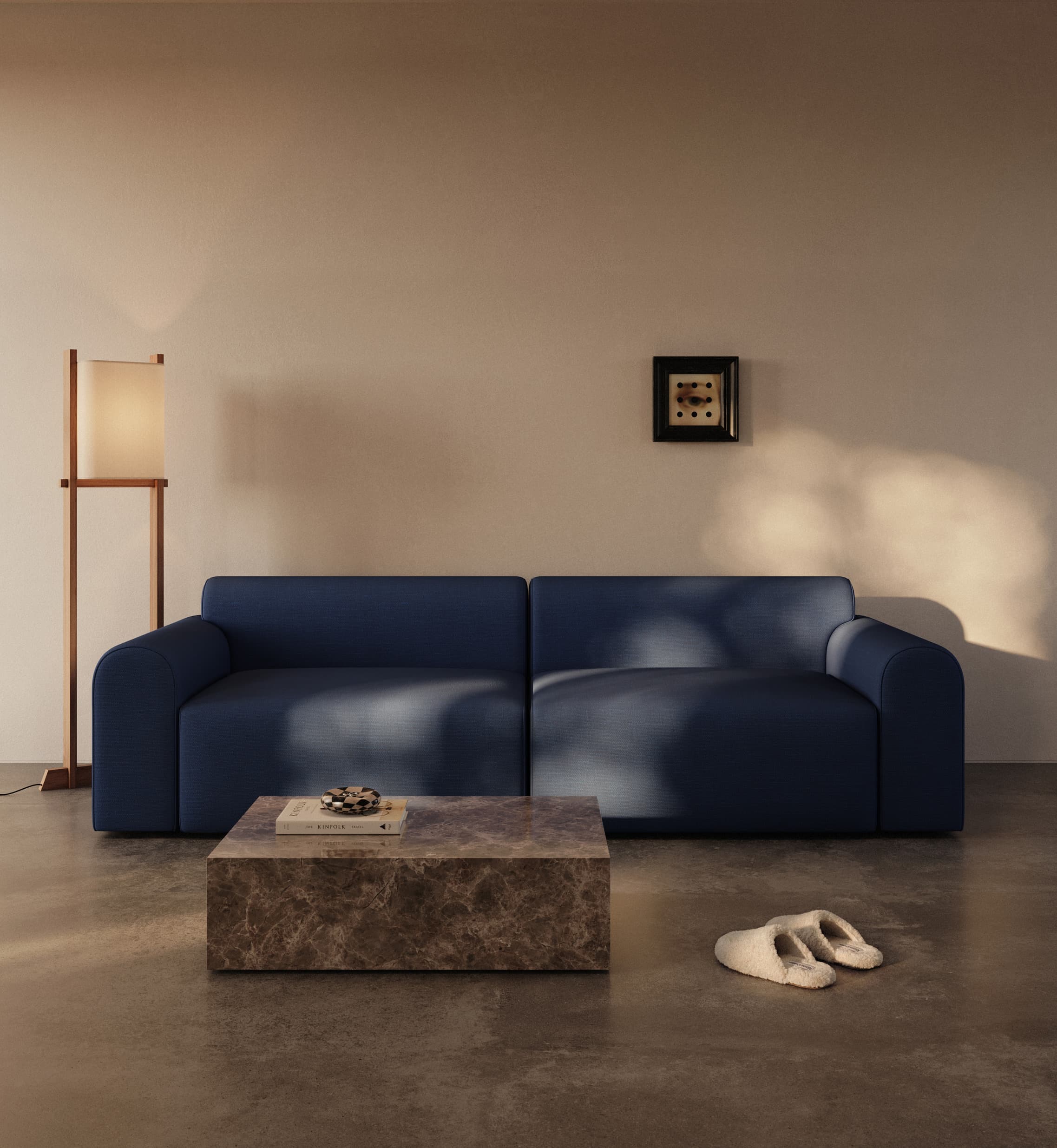 Cala | 133x200 | Dyb blå | 414 - Nordic Dream Senge