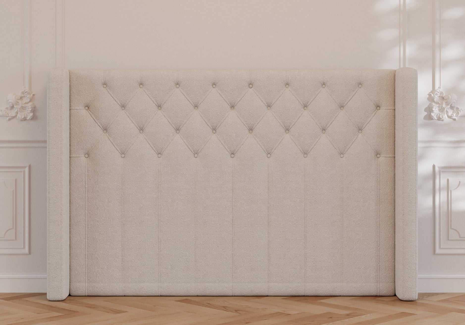 Cloud gavl | 160 cm | Bouclé cream - Nordic Dream