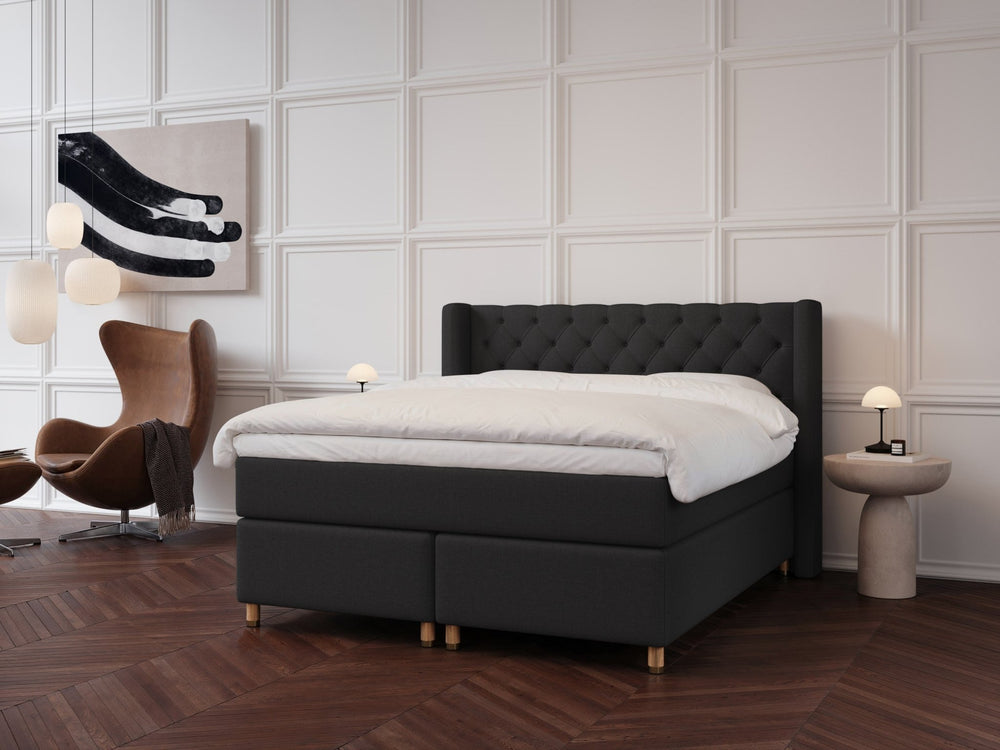 Eira Fjäll 180x200 Antracit Nordic Dream tilbyder senge med skandinavisk design og højkvalitets materialer. Oplev perfekt komfort for en god nattesøvn. Bestil din i dag!