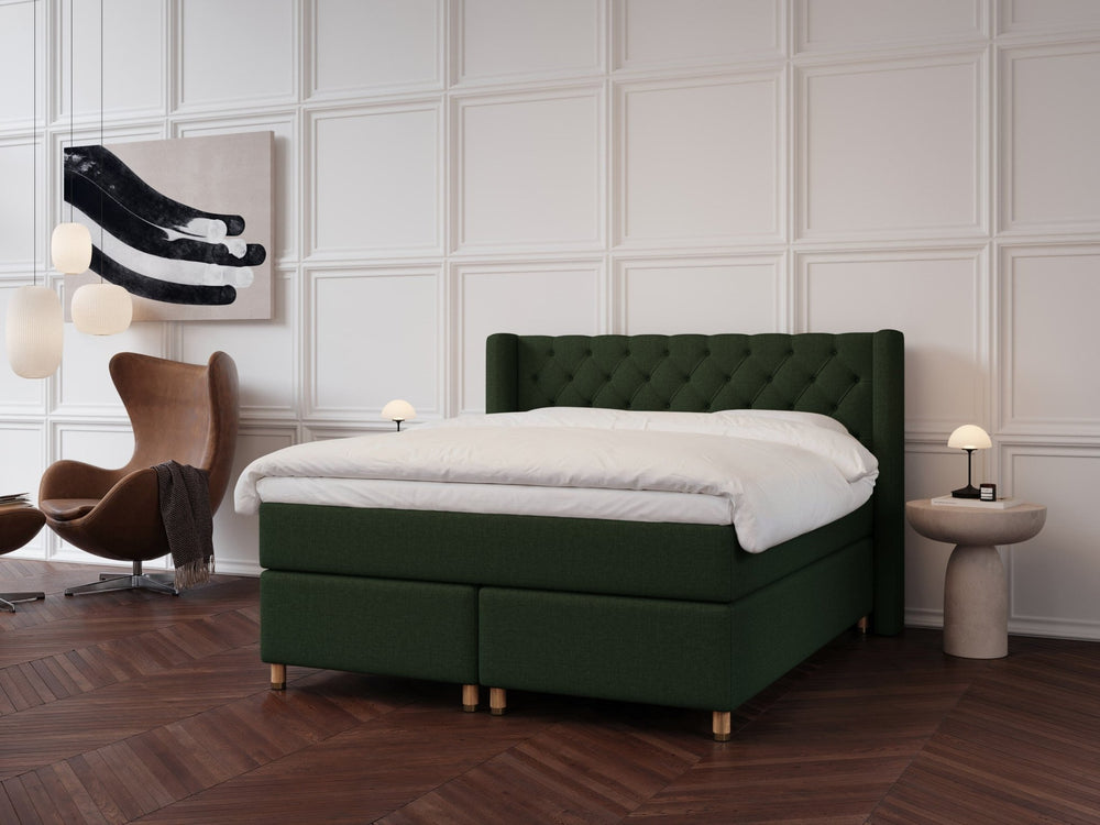 Eira Fjäll 180x210 Dyb grøn Nordic Dream tilbyder senge med skandinavisk design og højkvalitets materialer. Oplev perfekt komfort for en god nattesøvn. Bestil din i dag!