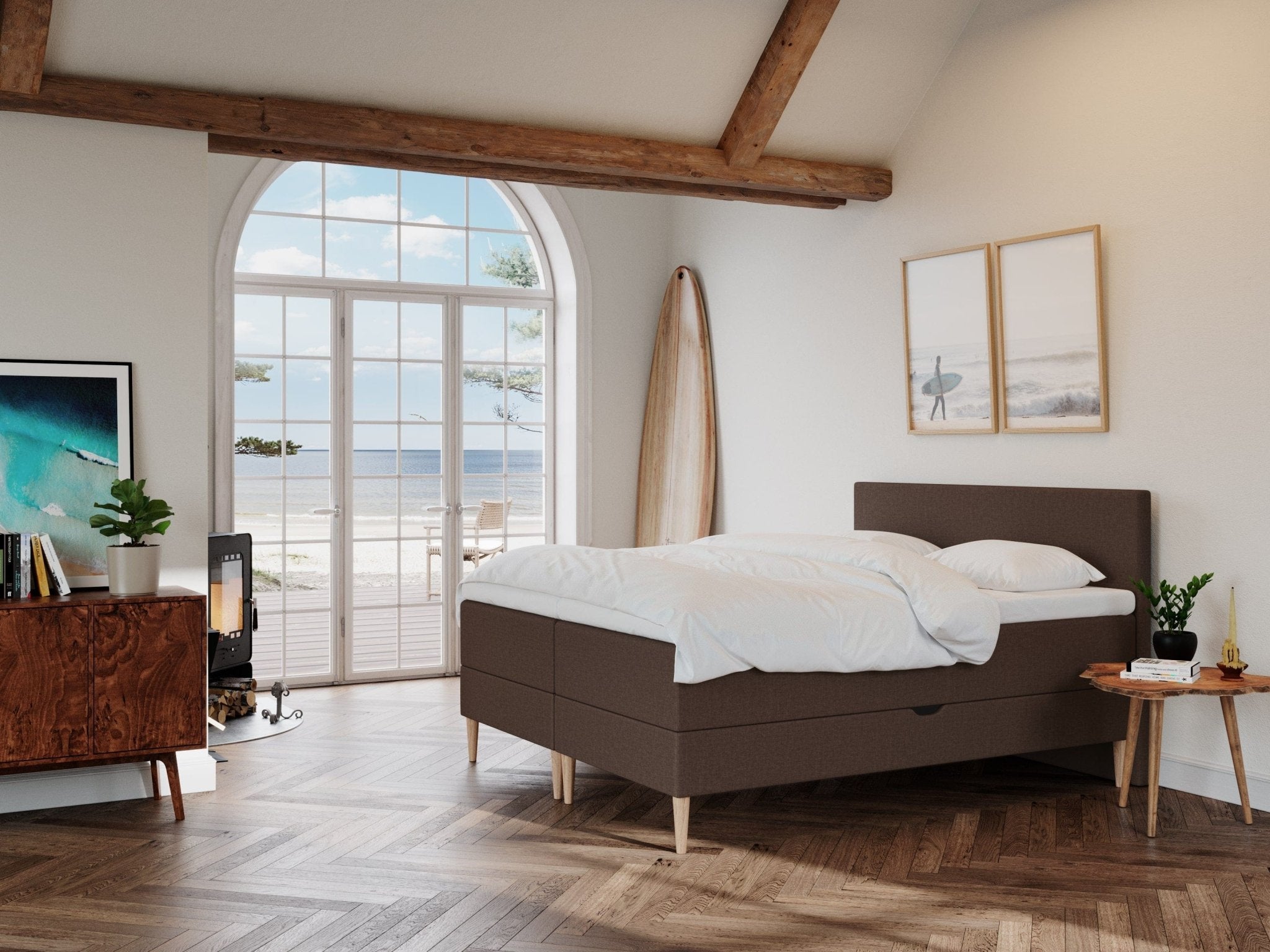 Astrid Fjord 180x200 Mørk brun Nordic Dream tilbyder senge med skandinavisk design og højkvalitets materialer. Oplev perfekt komfort for en god nattesøvn. Bestil din i dag!
