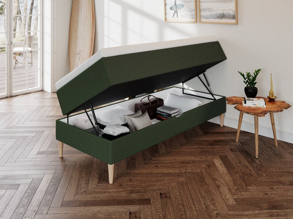 Astrid Fjord 90x210 Dyb grøn Nordic Dream tilbyder senge med skandinavisk design og højkvalitets materialer. Oplev perfekt komfort for en god nattesøvn. Bestil din i dag!
