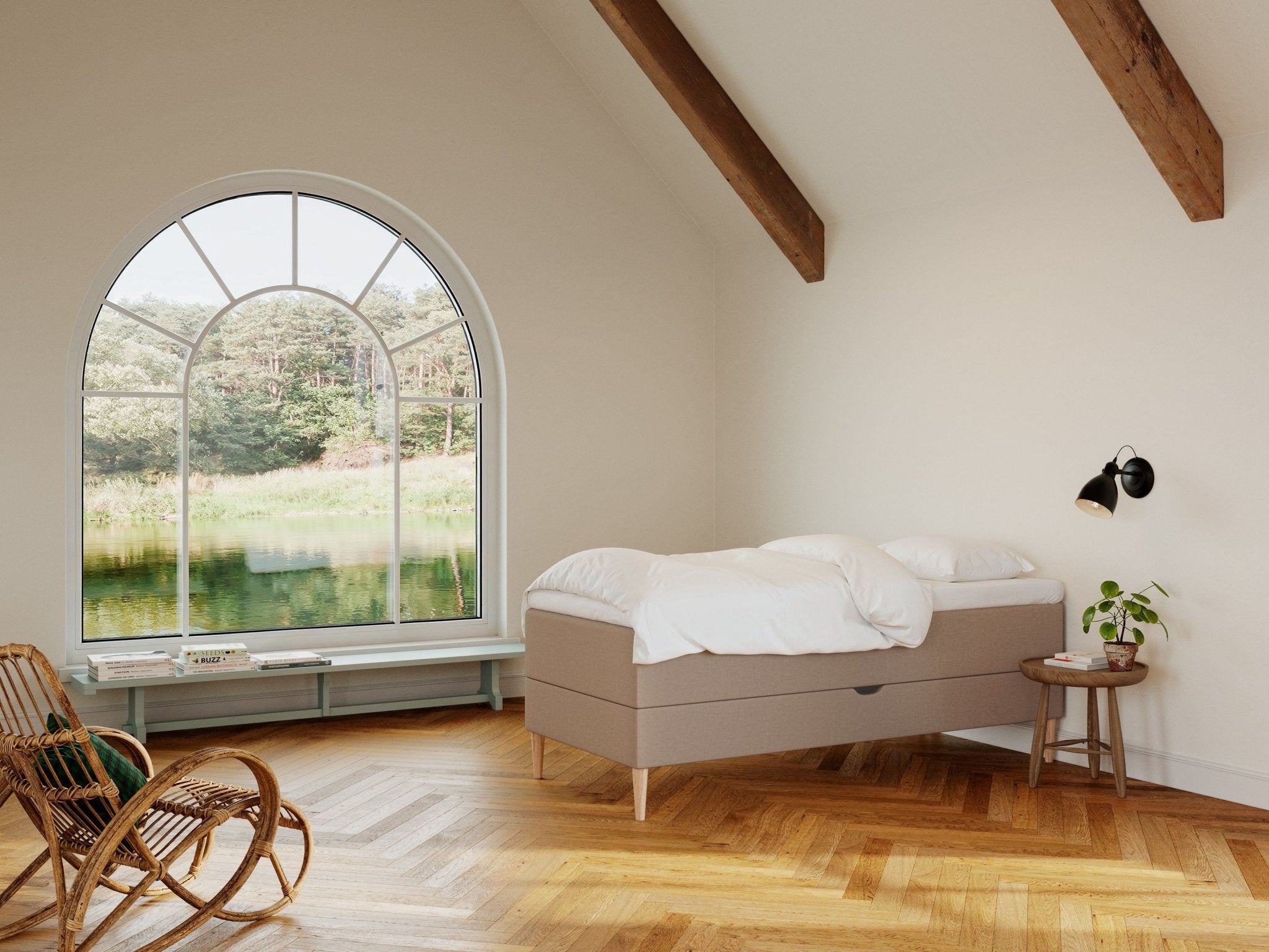 Astrid Nordlys 90x210 Brun Nordic Dream tilbyder senge med skandinavisk design og højkvalitets materialer. Oplev perfekt komfort for en god nattesøvn. Bestil din i dag!
