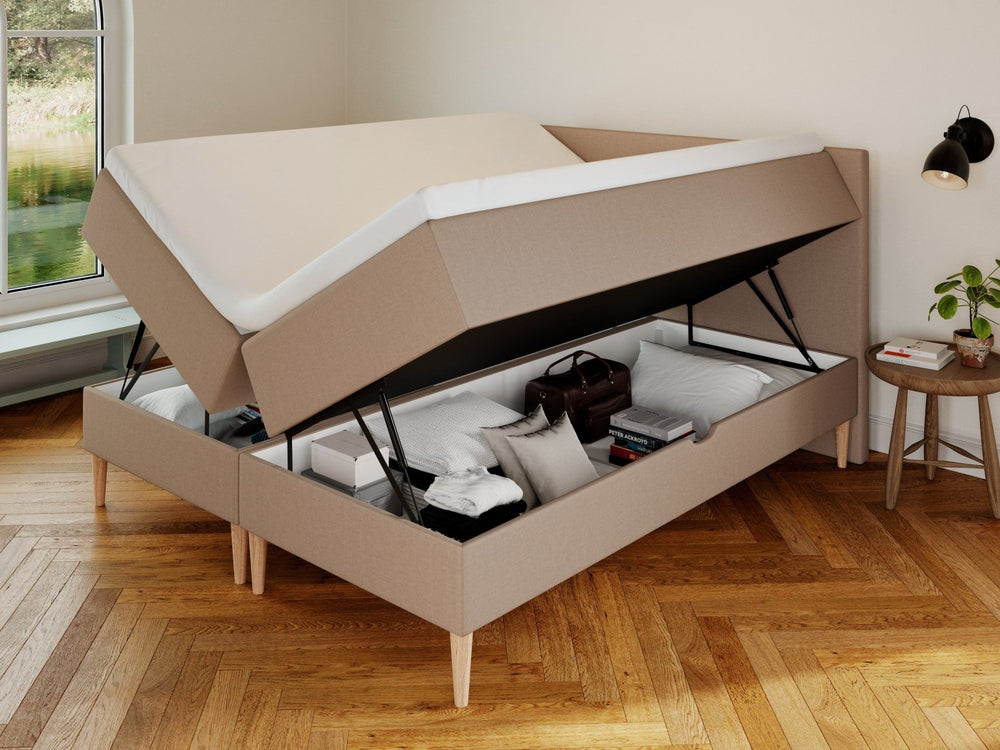 Astrid Nordlys 180x210 Brun Nordic Dream tilbyder senge med skandinavisk design og højkvalitets materialer. Oplev perfekt komfort for en god nattesøvn. Bestil din i dag!