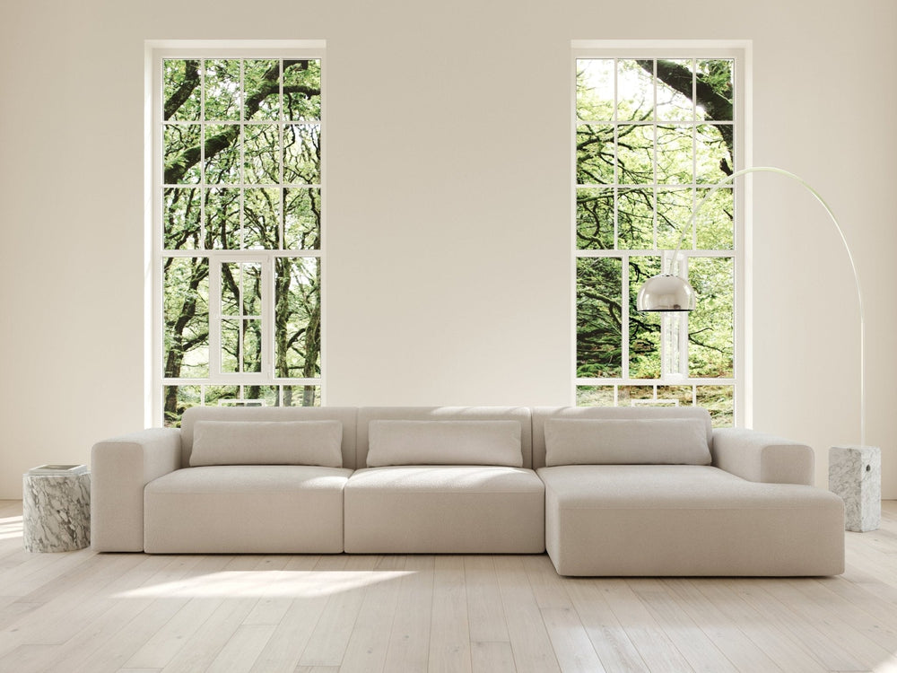 Aria | 150x365 | Bouclé cream - Chaiselong - Venstre - Nordic Dream