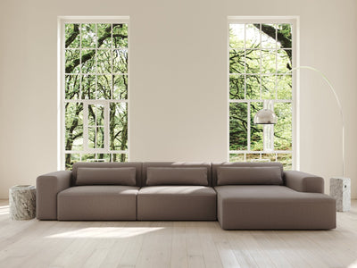 Aria | 150x365 | Mocha - Chaiselong - Venstre - Nordic Dream