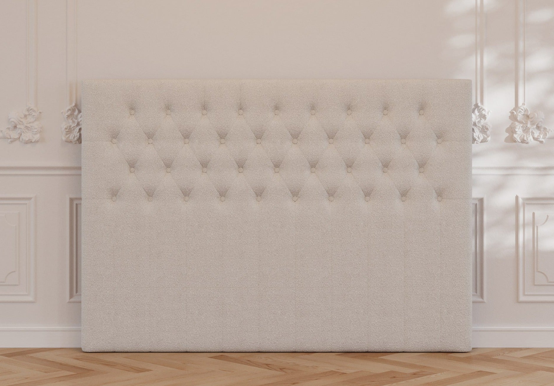 Flow gavl | 180 cm | Bouclé cream - Gratis - Nordic Dream