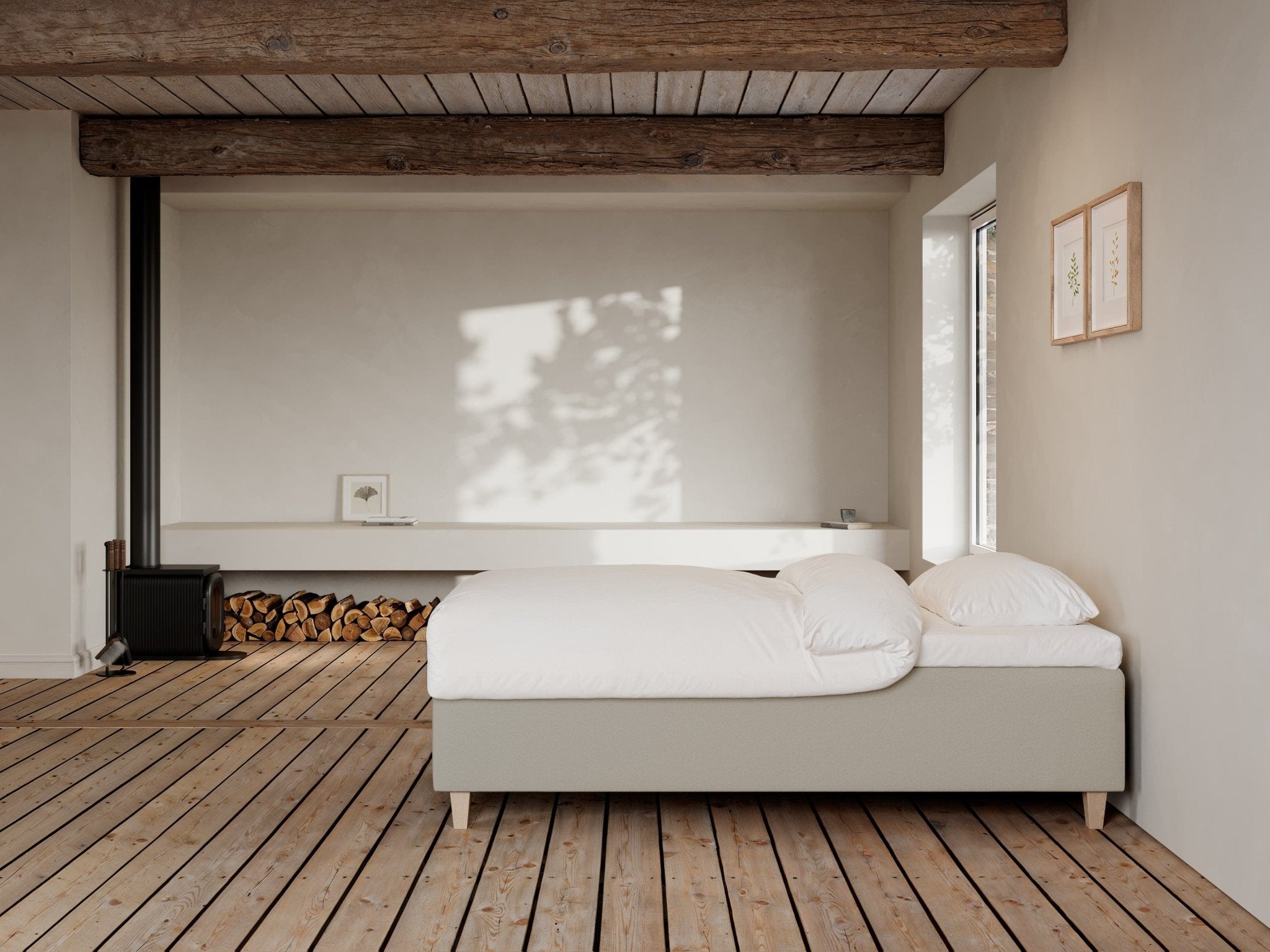 Freja Fjord 90x210 Sand Nordic Dream tilbyder senge med skandinavisk design og højkvalitets materialer. Oplev perfekt komfort for en god nattesøvn. Bestil din i dag!