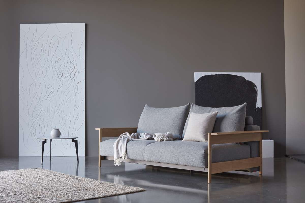 Malloy Wood Sovesofa | 150x200 | Ash Grey