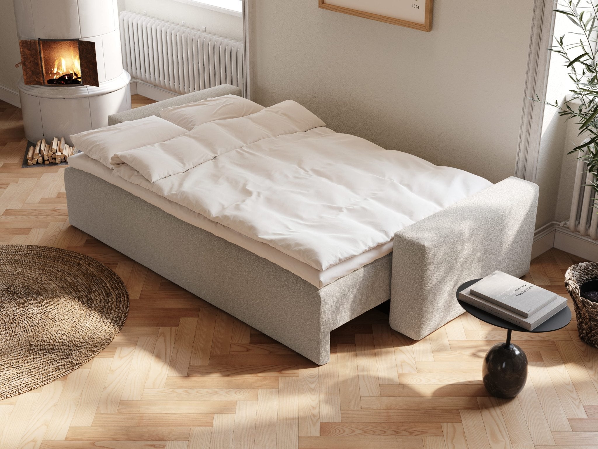 Mara | 145x200 cm | Bouclé beige | 539 - Nordic Dream