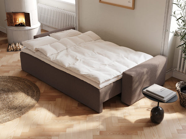 Mara | 145x200 cm | Bouclé mørk brun | 530 - Nordic Dream