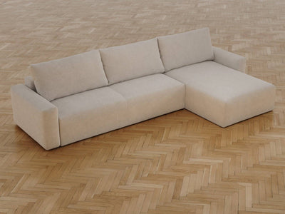 Maru | 145x342 cm | Ivory fløjl | 594 - Nordic Dream