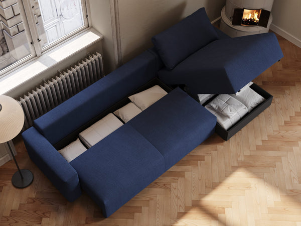 Maru | 145x342 cm | Dyb blå | 414 - Nordic Dream