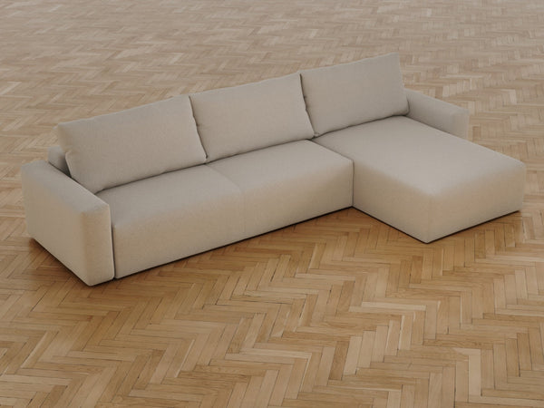 Maru | 140x342 cm | Bouclé beige | 539 - Nordic Dream