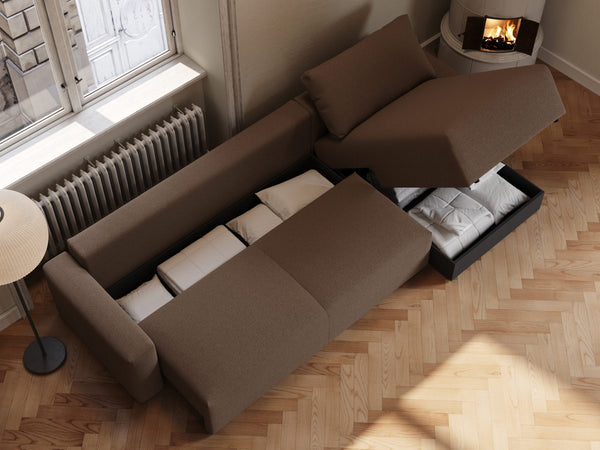 Maru | 145x342 cm | Bouclé mørk brun | 530 - Nordic Dream