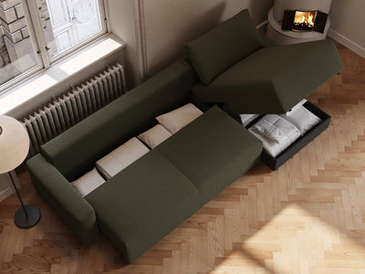 Maru | 145x342 cm | Bouclé grøn | 535 - Nordic Dream