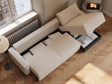 Maru | 145x342 cm | Bouclé off - white | 531 - Nordic Dream