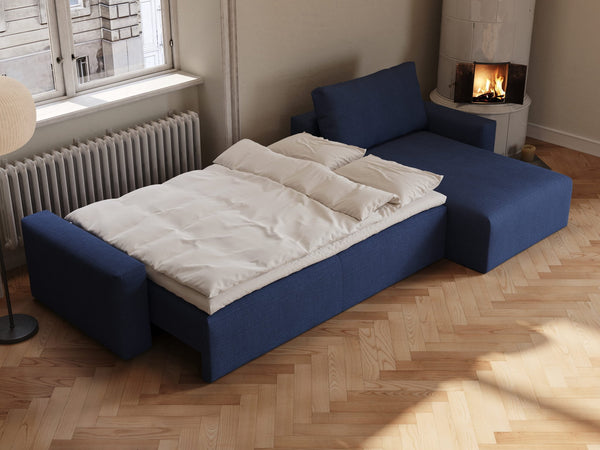 Maru | 145x342 cm | Dyb blå | 414 - Nordic Dream