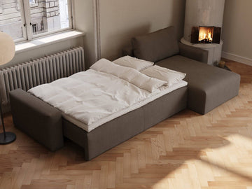 Maru | 145x342 cm | Forest brown | 411 - Nordic Dream